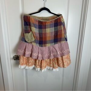 Ian Mosh cottage-core ruffle boho skirt
